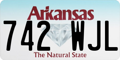 AR license plate 742WJL