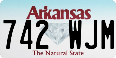 AR license plate 742WJM
