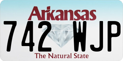 AR license plate 742WJP