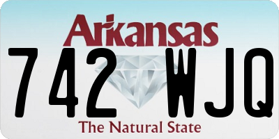 AR license plate 742WJQ