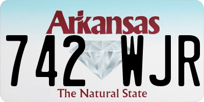 AR license plate 742WJR