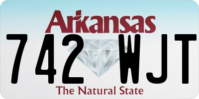 AR license plate 742WJT
