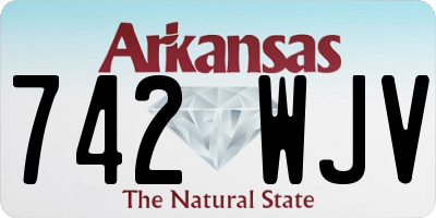 AR license plate 742WJV