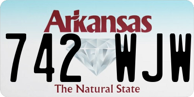AR license plate 742WJW