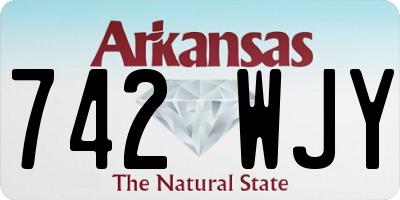 AR license plate 742WJY