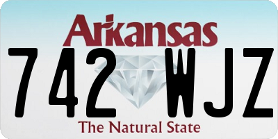 AR license plate 742WJZ