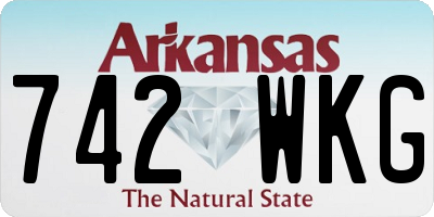 AR license plate 742WKG