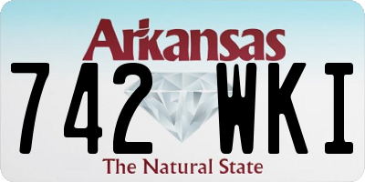 AR license plate 742WKI