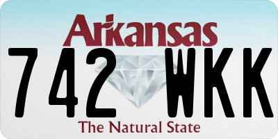AR license plate 742WKK