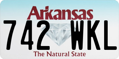 AR license plate 742WKL