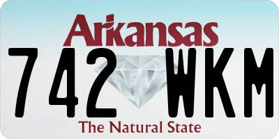 AR license plate 742WKM