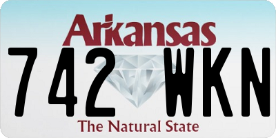 AR license plate 742WKN