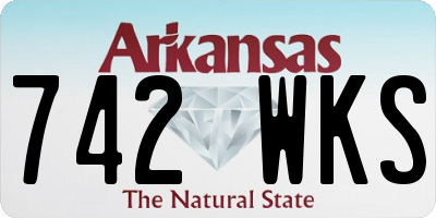 AR license plate 742WKS