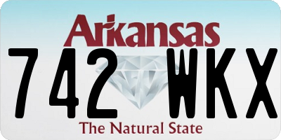 AR license plate 742WKX