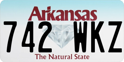 AR license plate 742WKZ