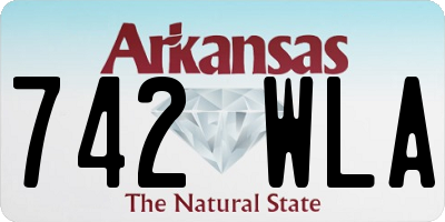 AR license plate 742WLA