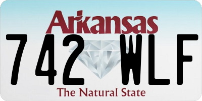 AR license plate 742WLF
