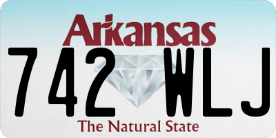 AR license plate 742WLJ