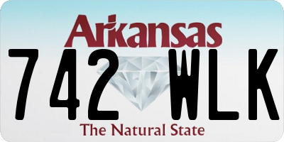 AR license plate 742WLK