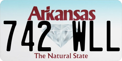 AR license plate 742WLL