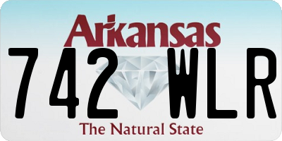 AR license plate 742WLR