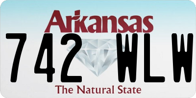 AR license plate 742WLW