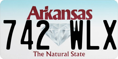 AR license plate 742WLX