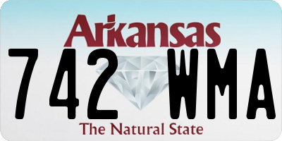 AR license plate 742WMA