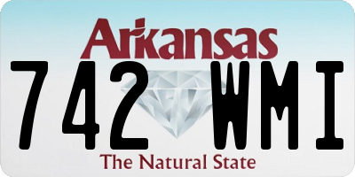 AR license plate 742WMI