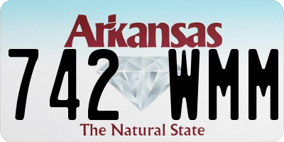 AR license plate 742WMM