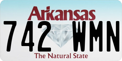 AR license plate 742WMN