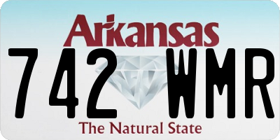 AR license plate 742WMR