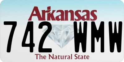 AR license plate 742WMW