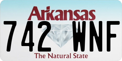 AR license plate 742WNF