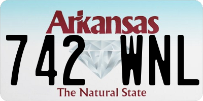 AR license plate 742WNL