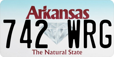 AR license plate 742WRG