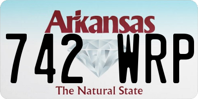 AR license plate 742WRP