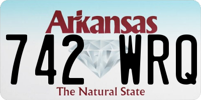 AR license plate 742WRQ