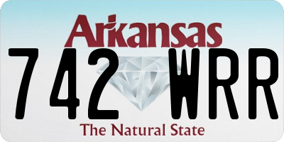AR license plate 742WRR