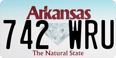 AR license plate 742WRU