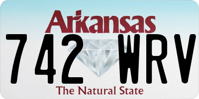 AR license plate 742WRV