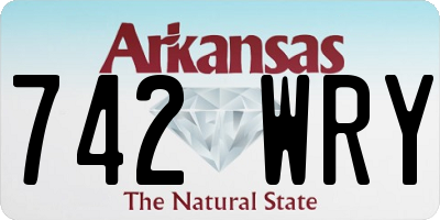 AR license plate 742WRY