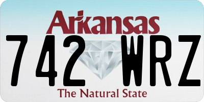 AR license plate 742WRZ