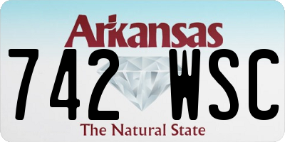 AR license plate 742WSC