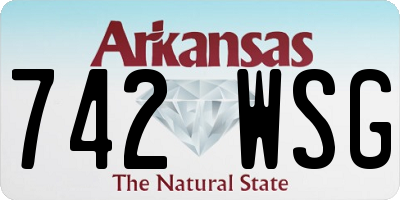 AR license plate 742WSG
