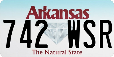 AR license plate 742WSR