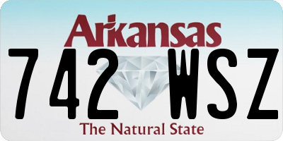 AR license plate 742WSZ