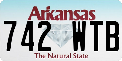 AR license plate 742WTB