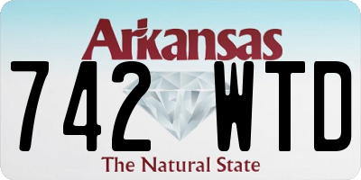 AR license plate 742WTD
