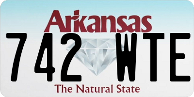 AR license plate 742WTE